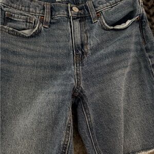 Old Navy High-Rise Bermuda Denim Shorts